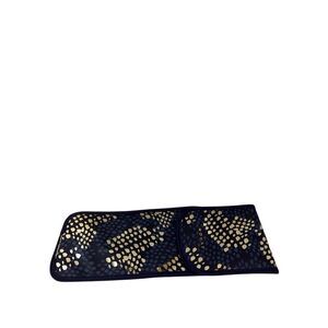 Monat hot flat iron travel bag purple gold 15"x5.5"